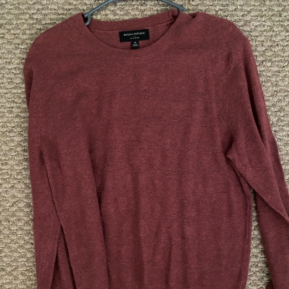 Burgundy Banana Republic Men’s Sweater